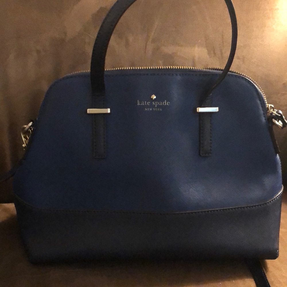 Kate Spade Cedar Street blue leather cross body